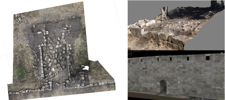 Porta Marie orthophotography, 3D model and reconstitution