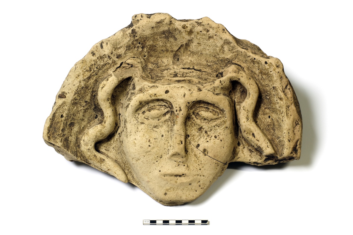 Gorgon acroterion from Monte Torretta di Pietragalla, Museo archeologico provinciale di Potenza